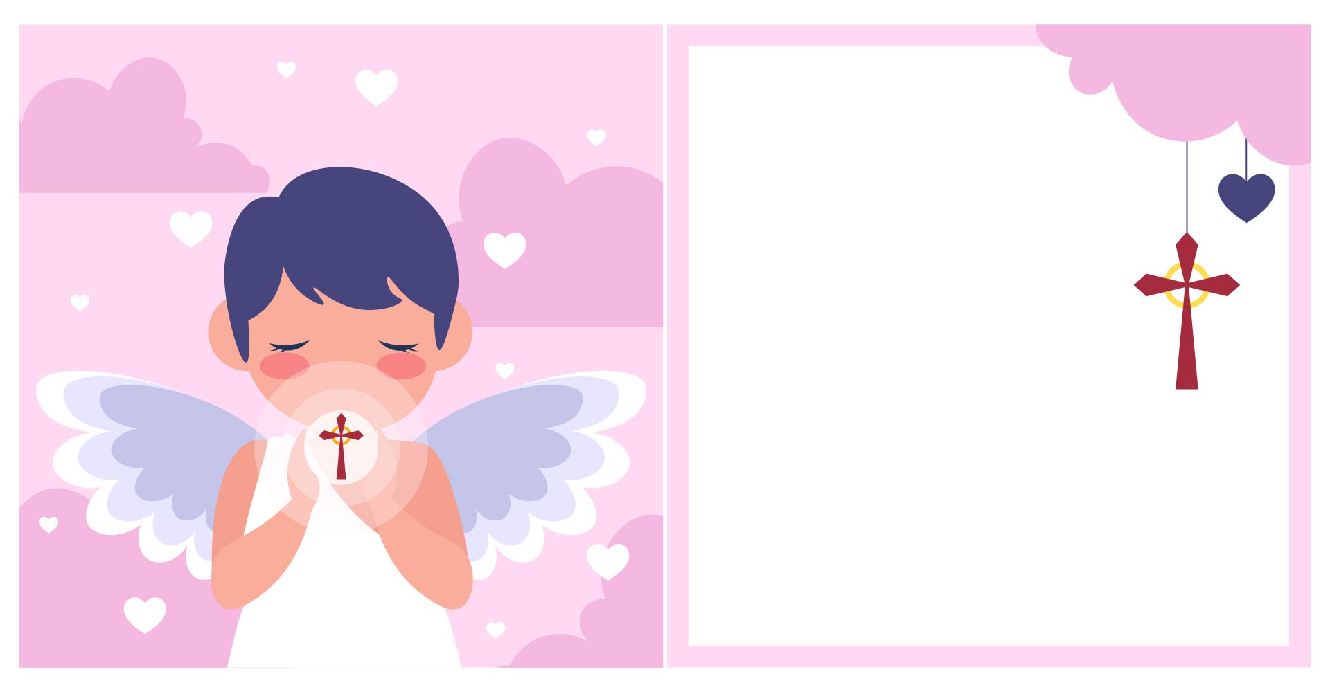 Religious Angel Valentines Printable Cards