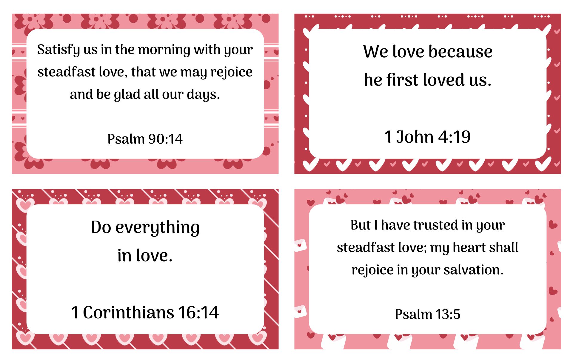 Religious Valentines Greetings Printables