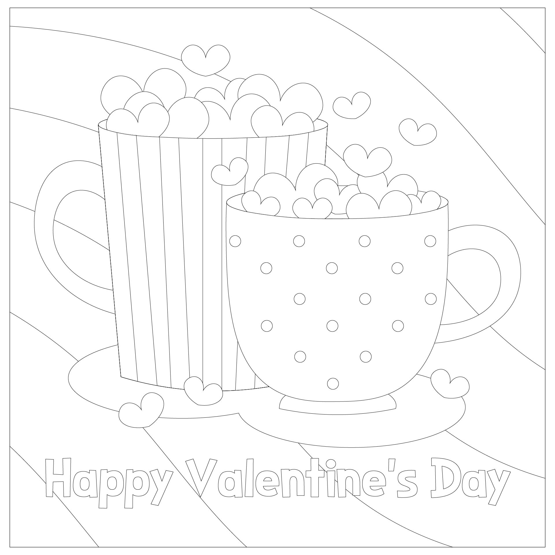 Romantic Valentines Day Coloring Sheets for Kids