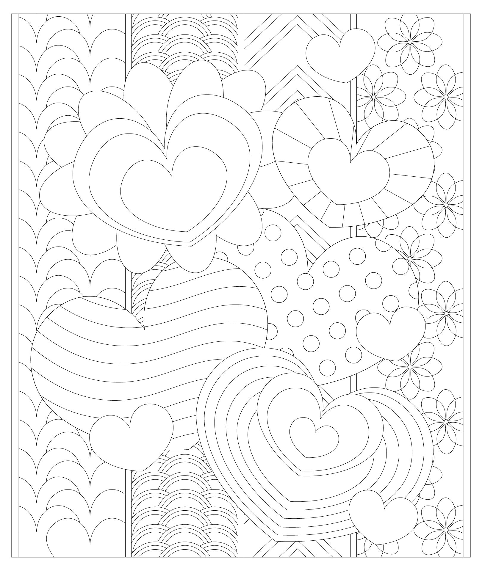 Valentines Day Coloring Pages for Adults Printable