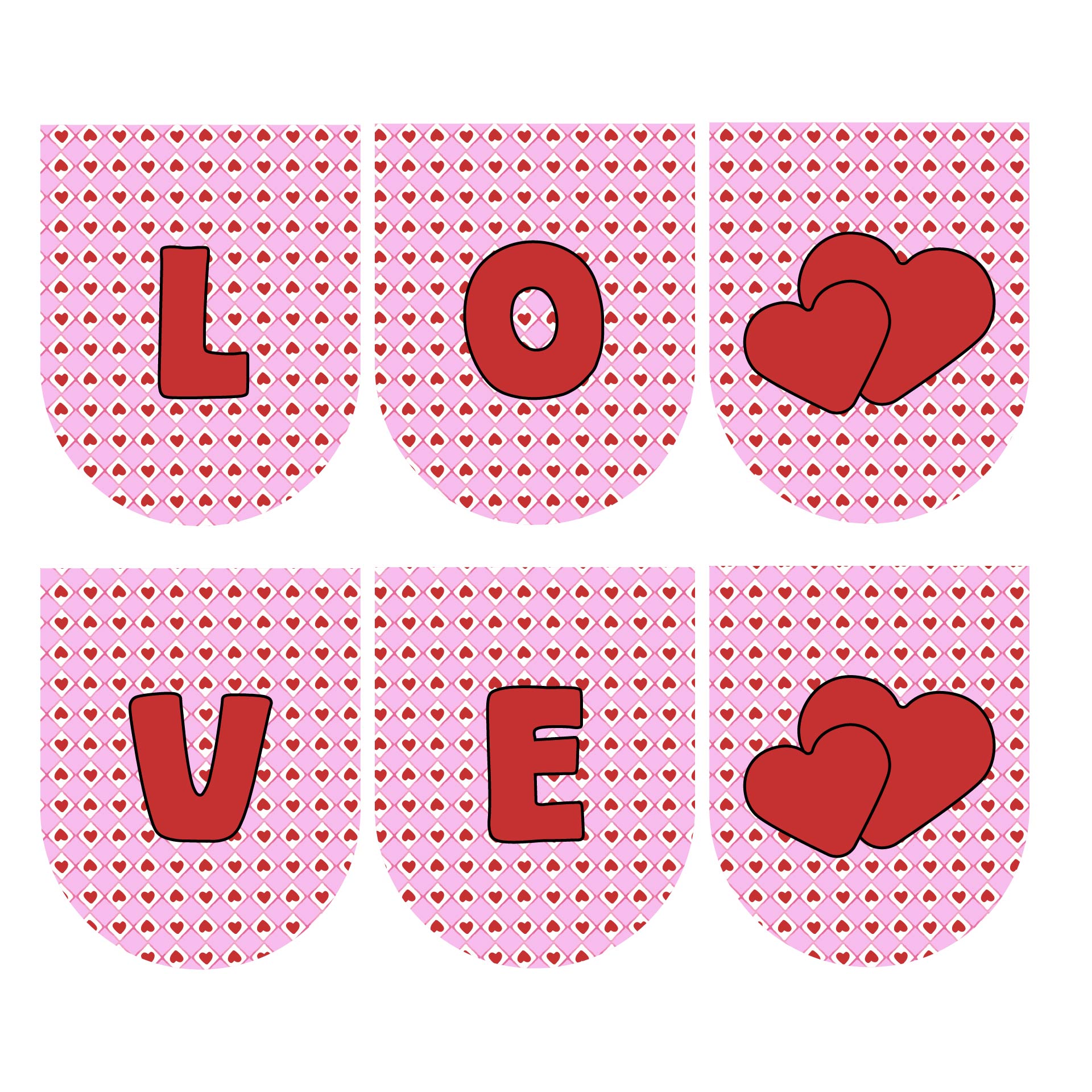 Valentine’s Day decorations and crafts printables