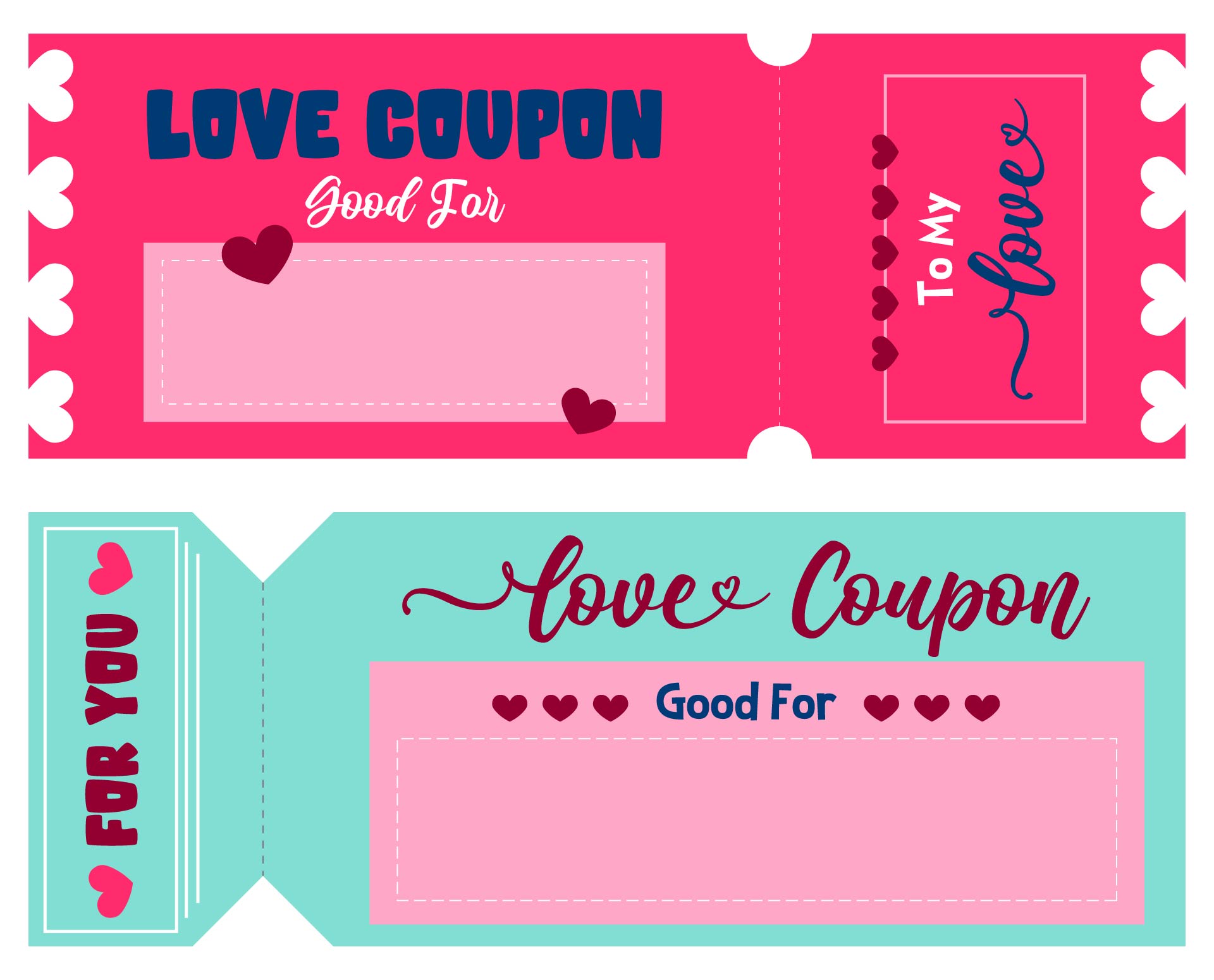 Valentines Love Coupon Printables