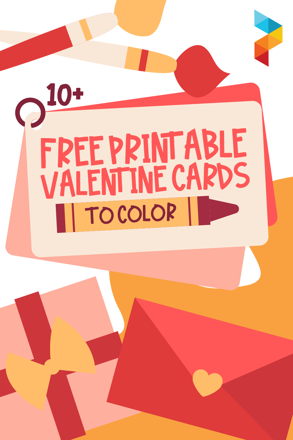 Valentine Cards To Color