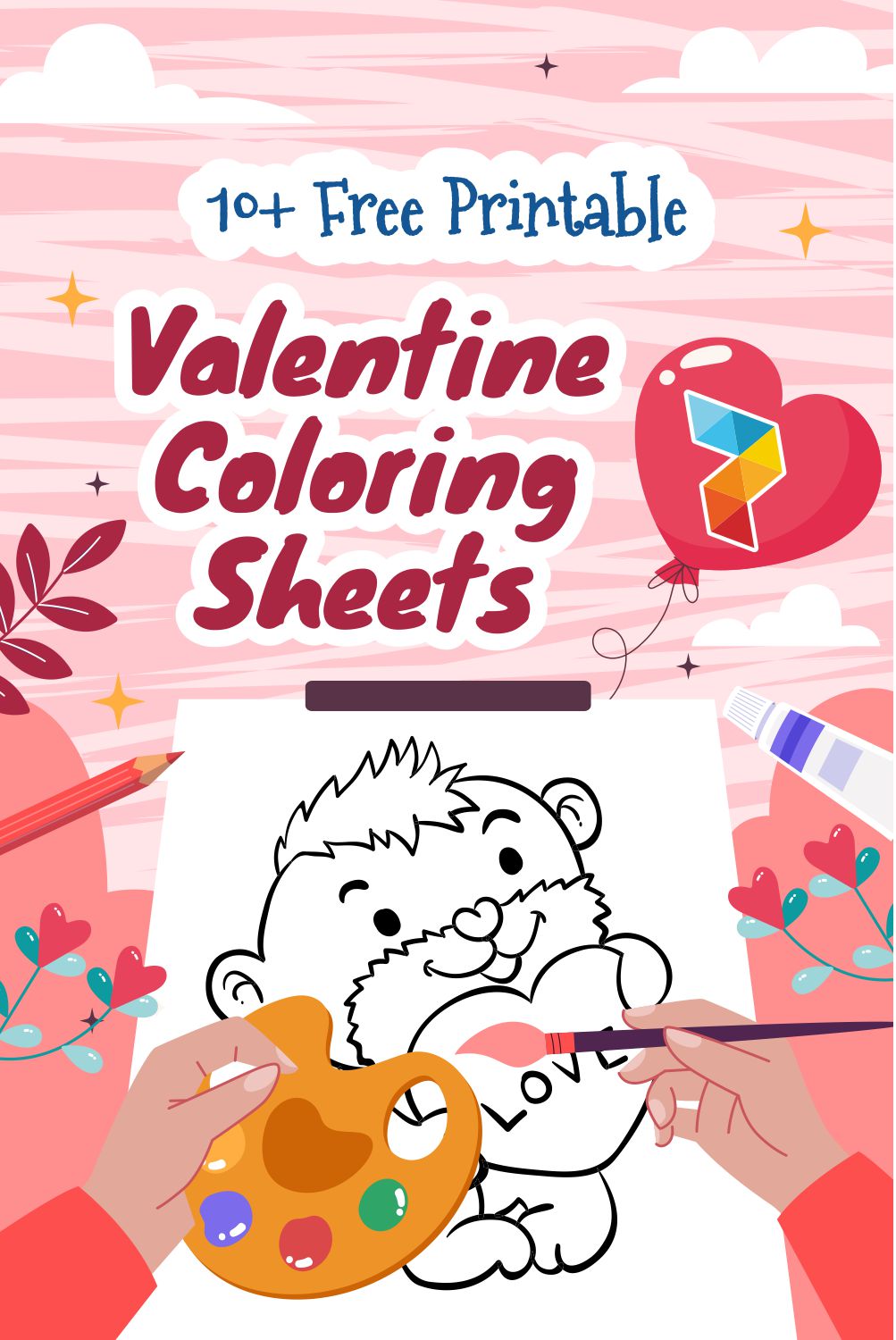 Valentine Coloring Sheets