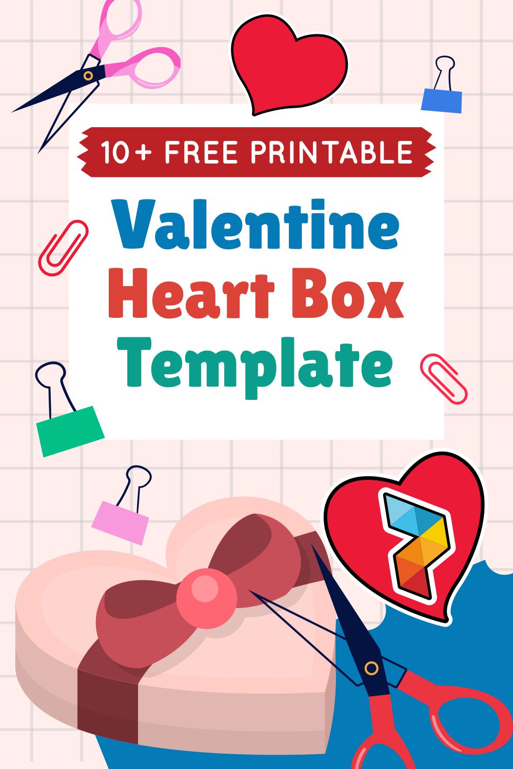 Valentine  Heart Box Template