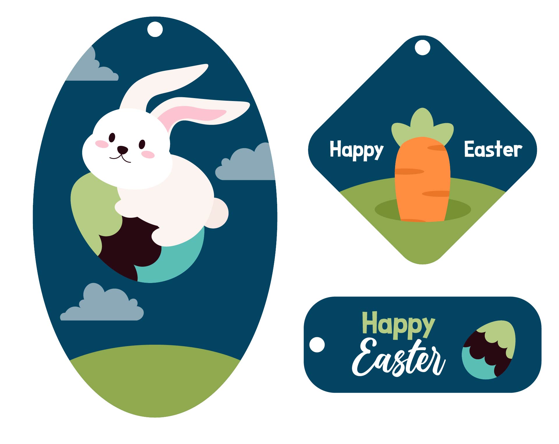 Adorable Easter Bunny Gift Tags Printable