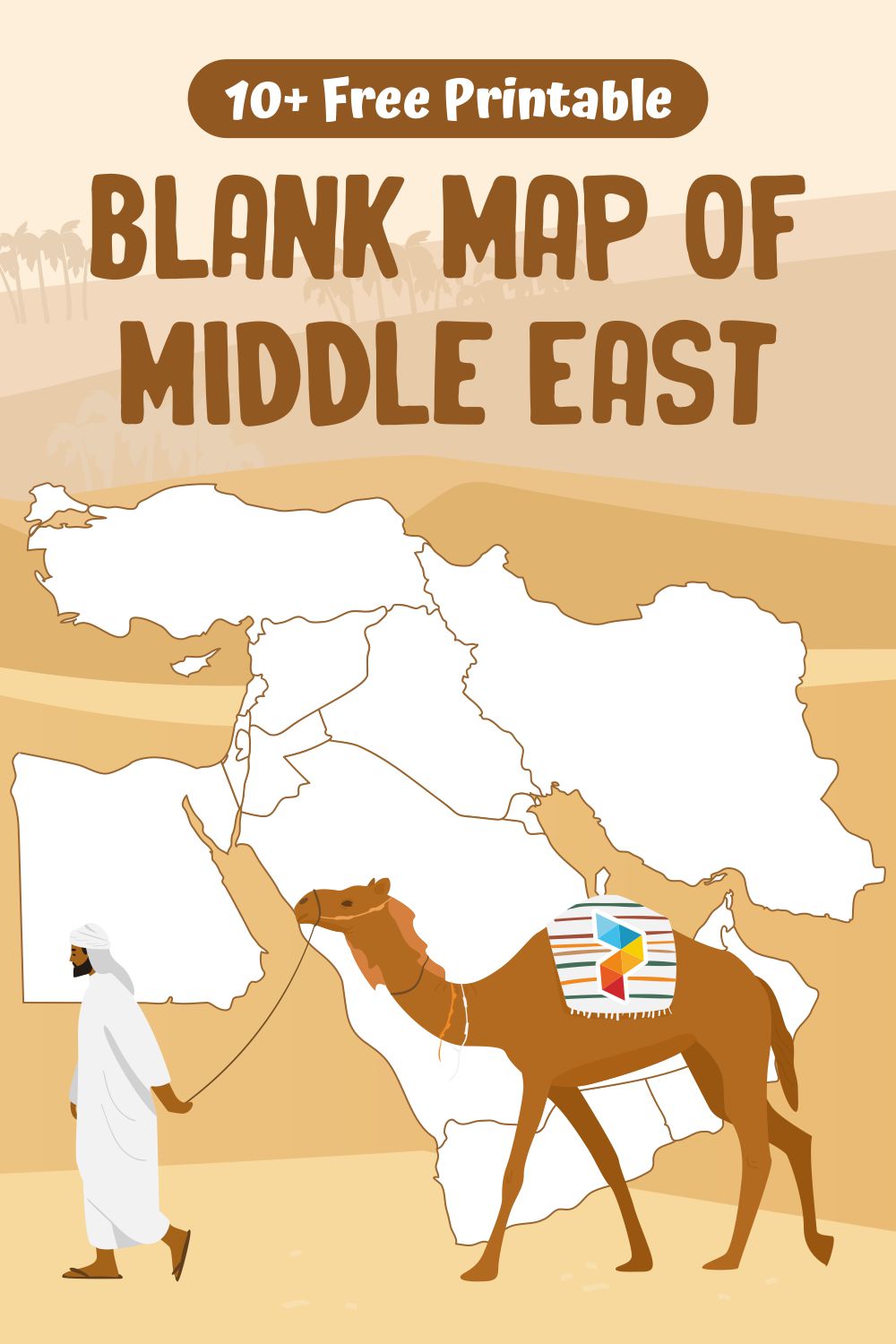 Blank Map Of Middle East