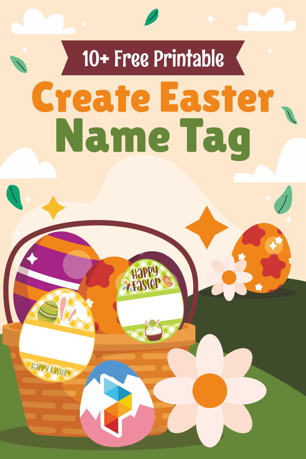 Create   Easter Name Tag