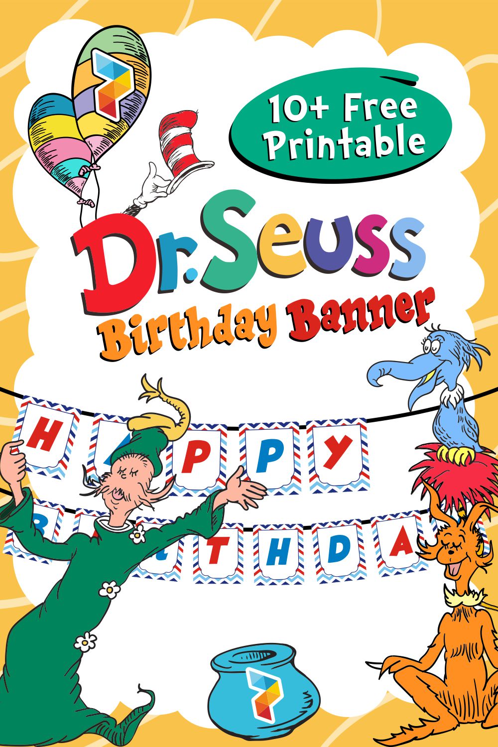 Dr. Seuss Birthday Banner