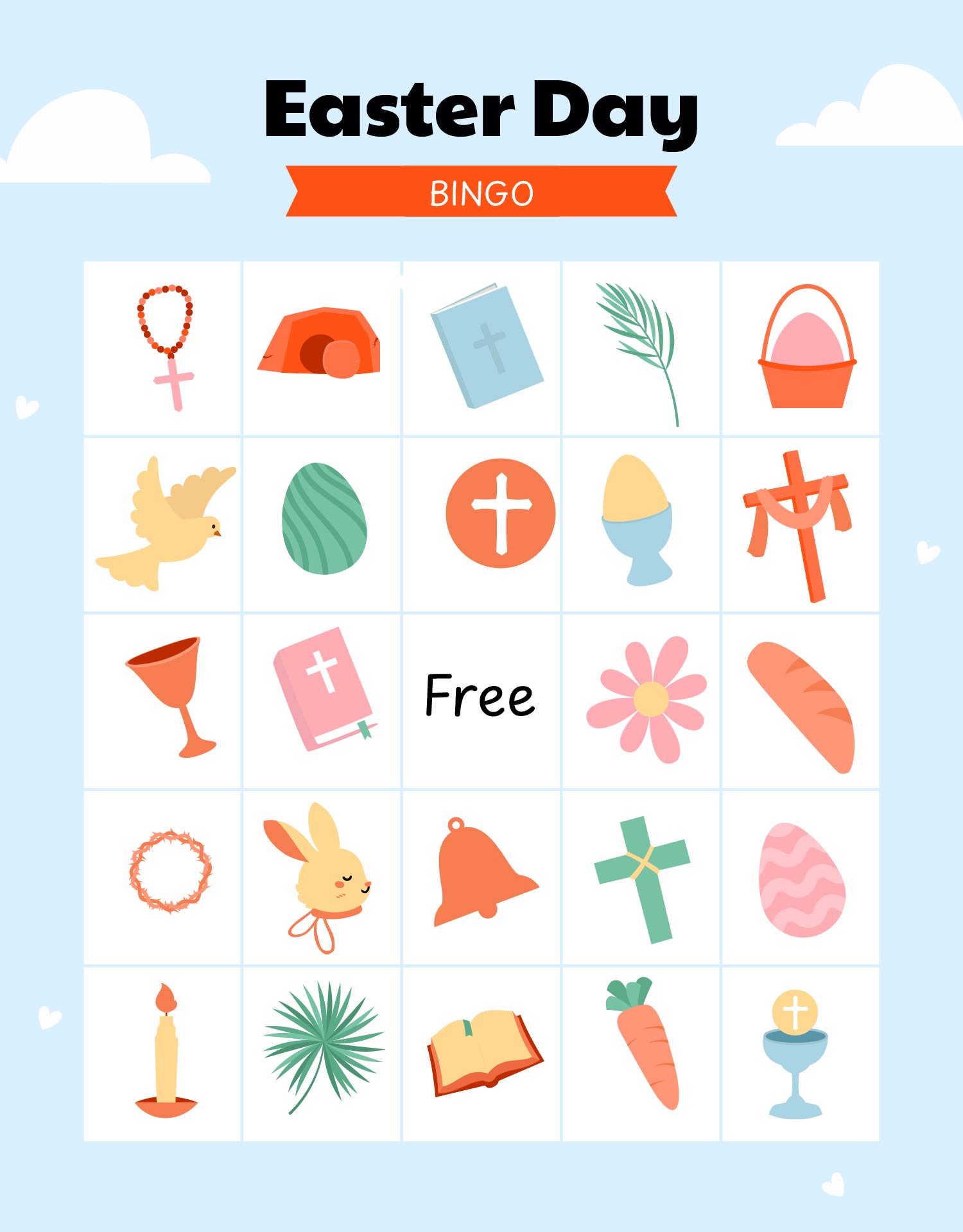 Holy Week Easter Story Bingo Printable Set