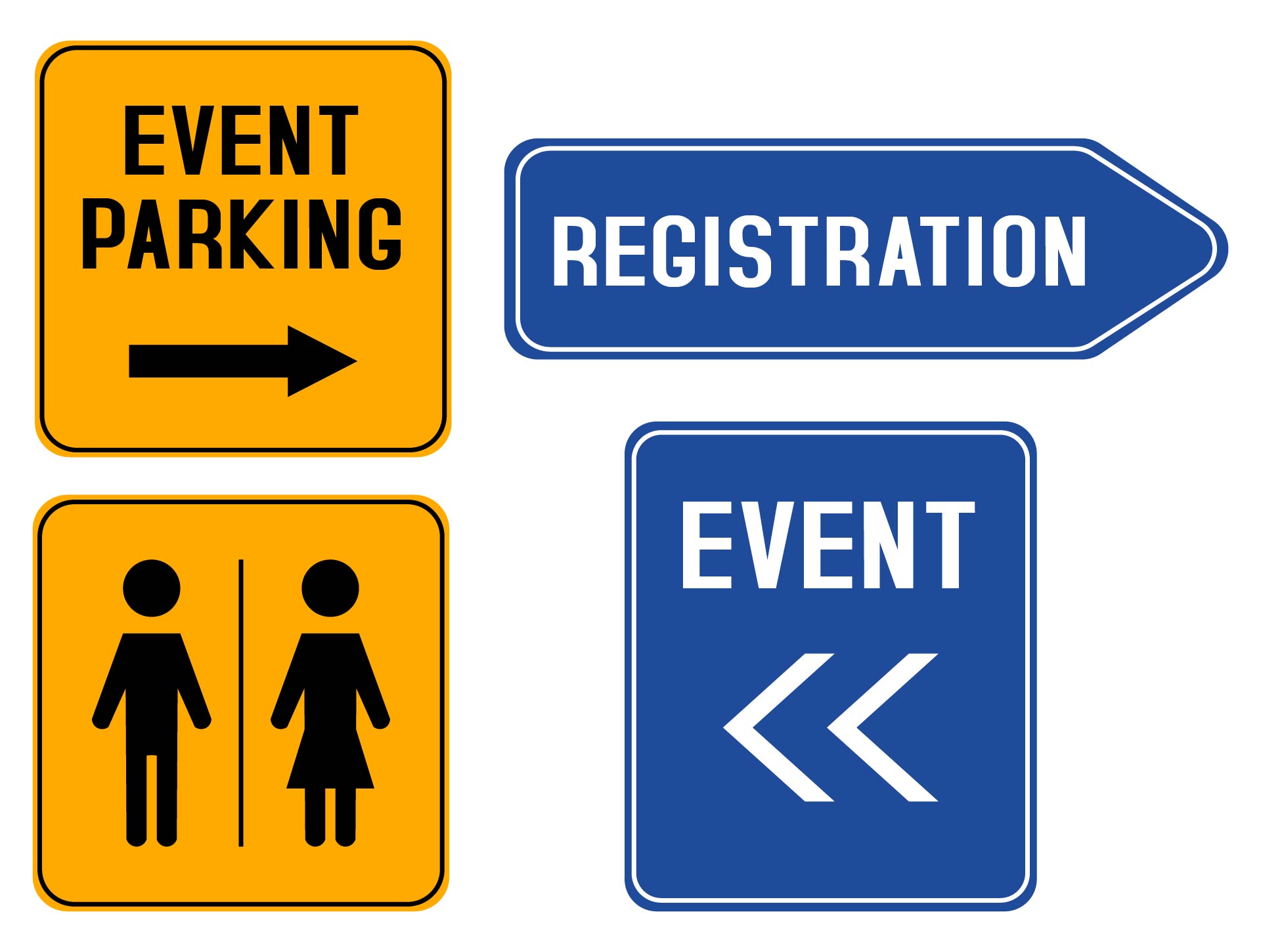 Printable Local Event Direction Signs