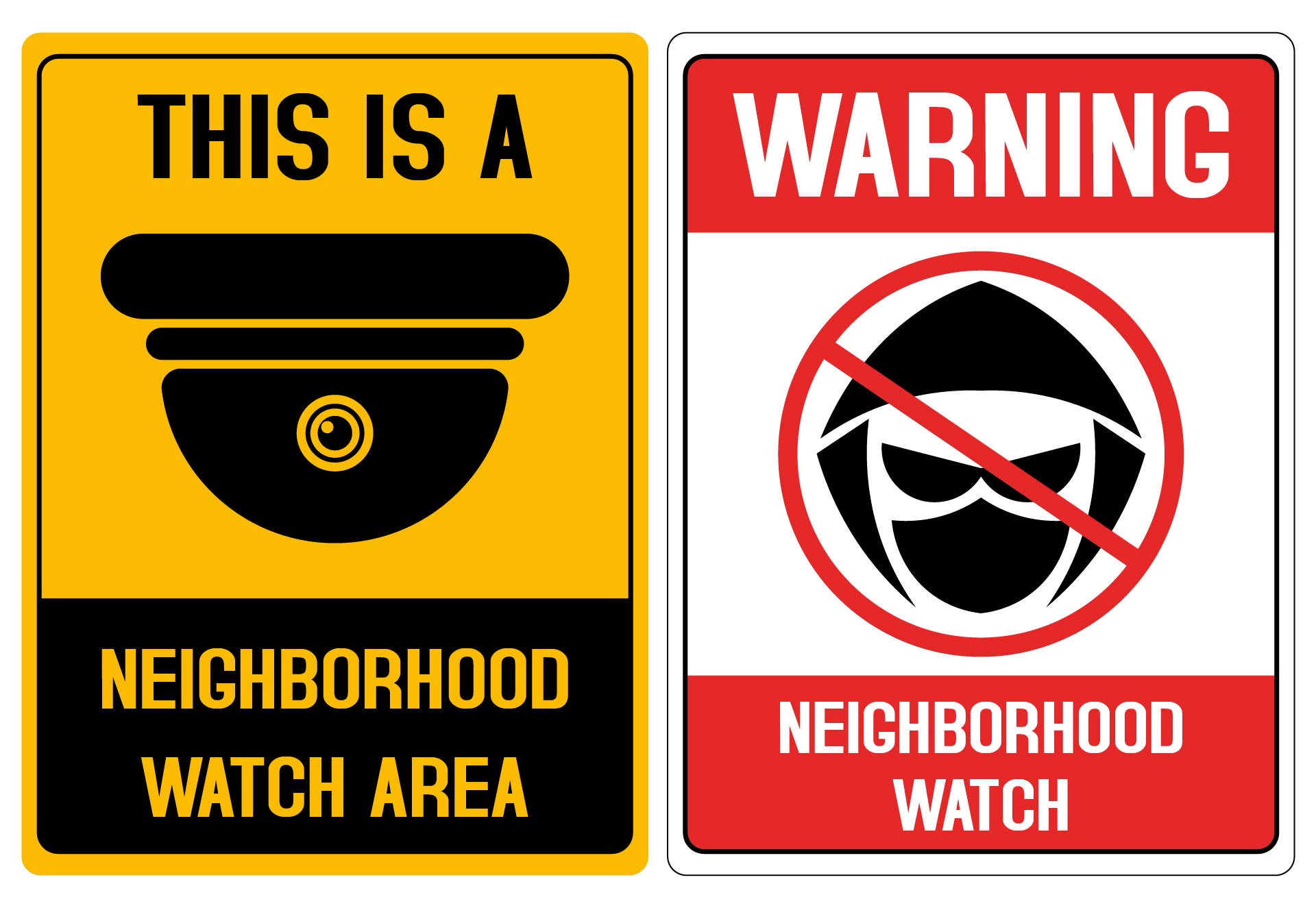 Printable Neighborhood Watch Signs