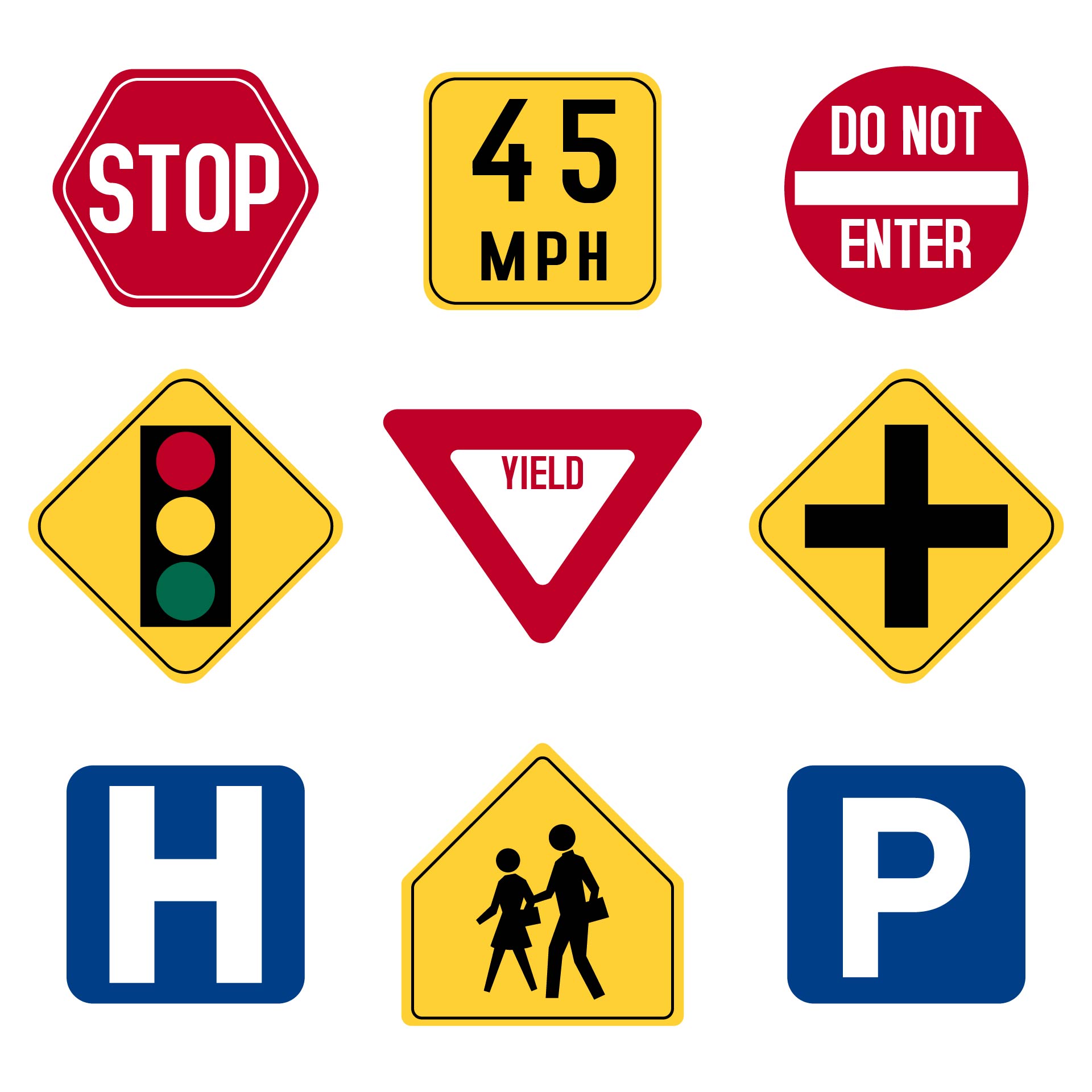 Printable Traffic and Community Safety Signs