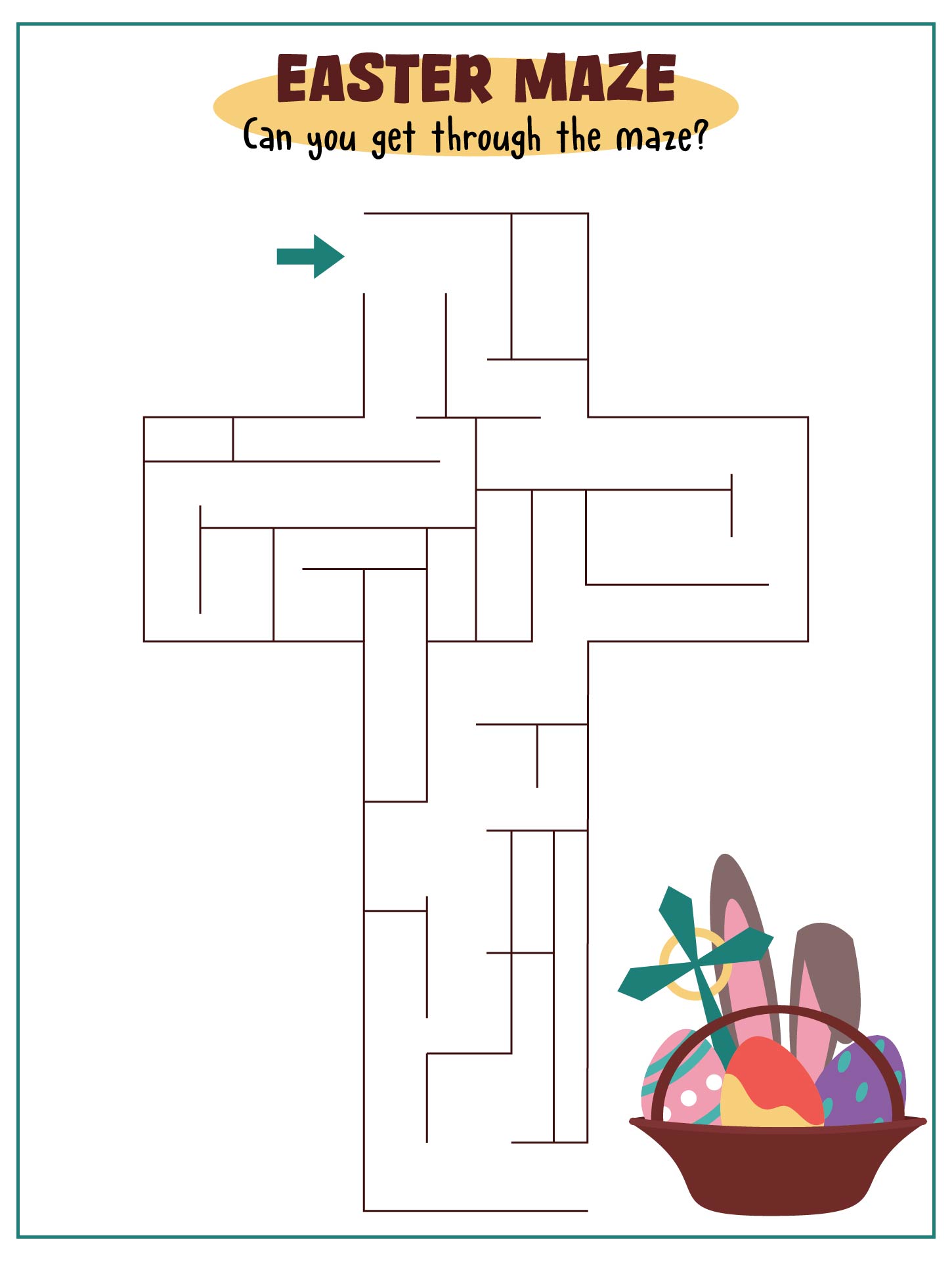 Religious Easter Mazes for Children