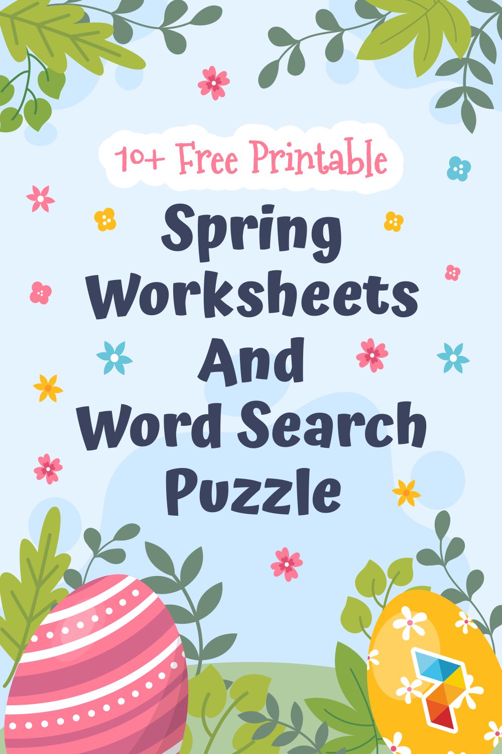 Spring Worksheets And Word Search Puzzle