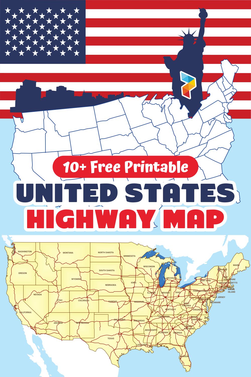 United States Highway Map