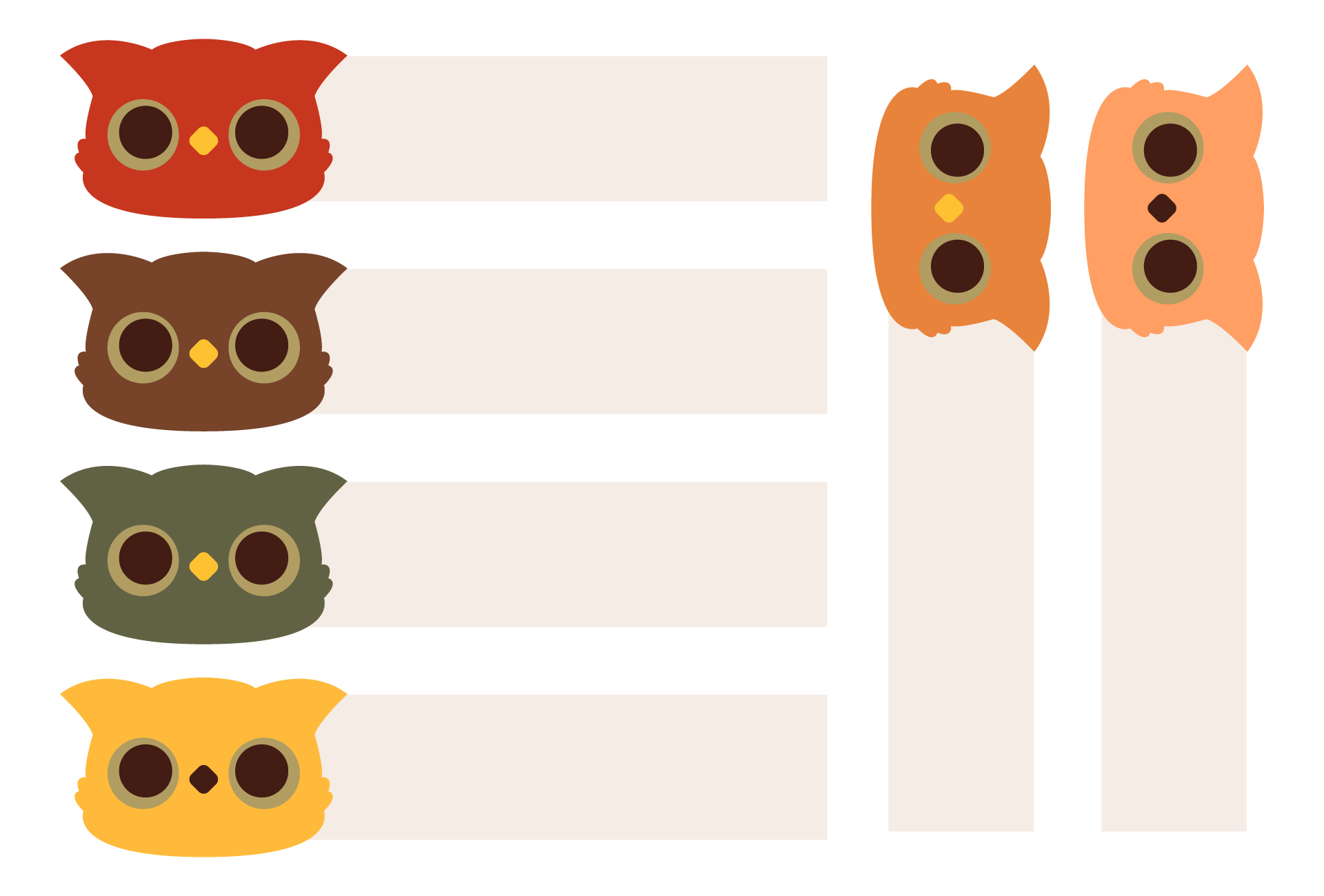 Owl Tags Tables