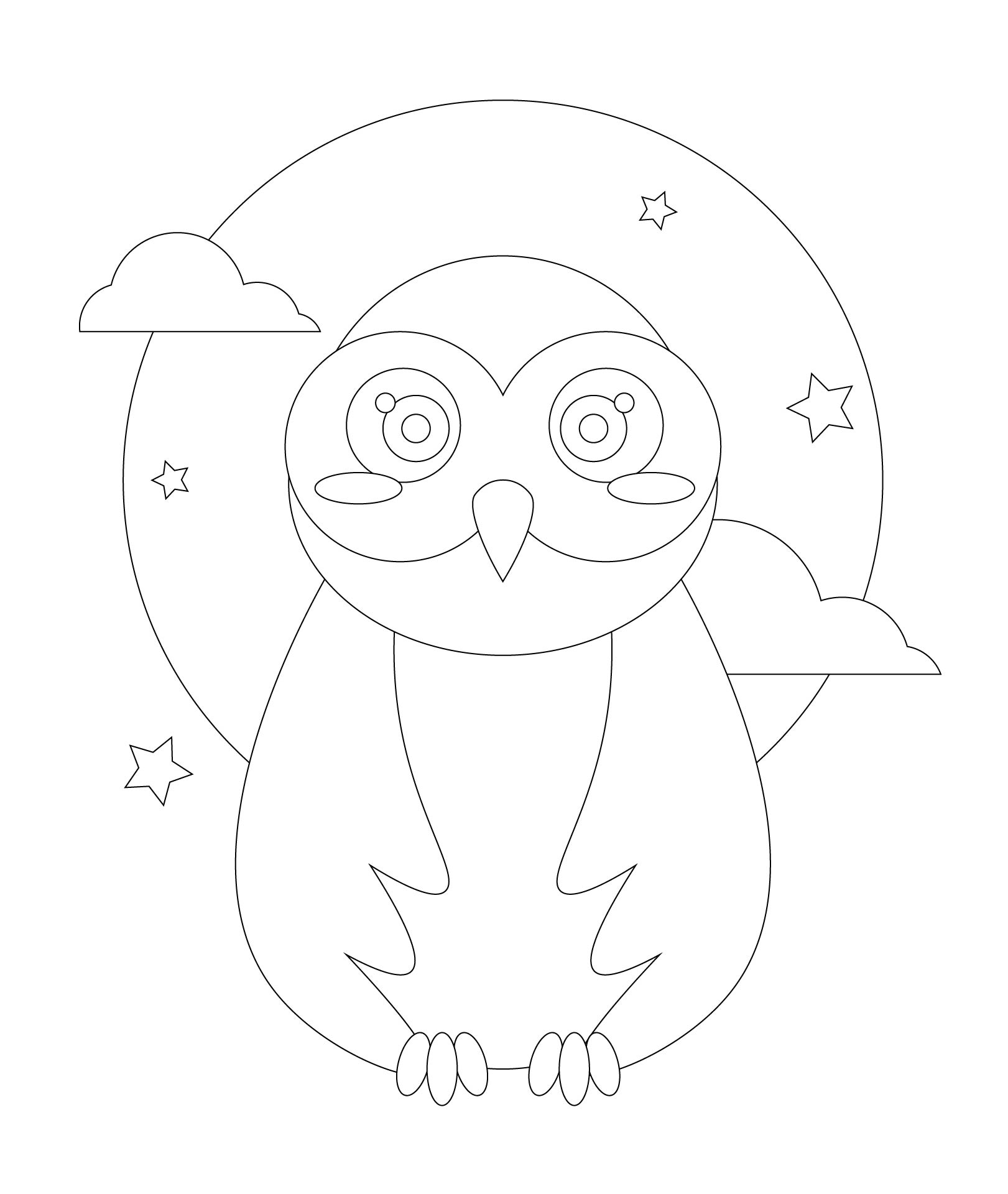 Owl Coloring Page