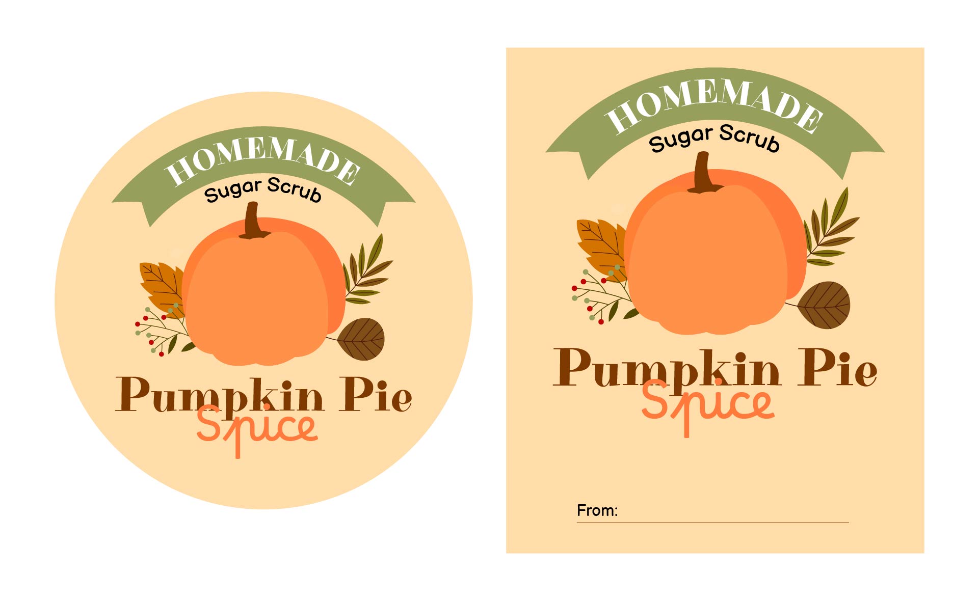 Pumpkin Pie Spice Label
