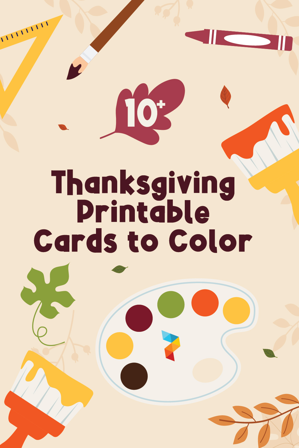 Thanksgiving Cards To Color