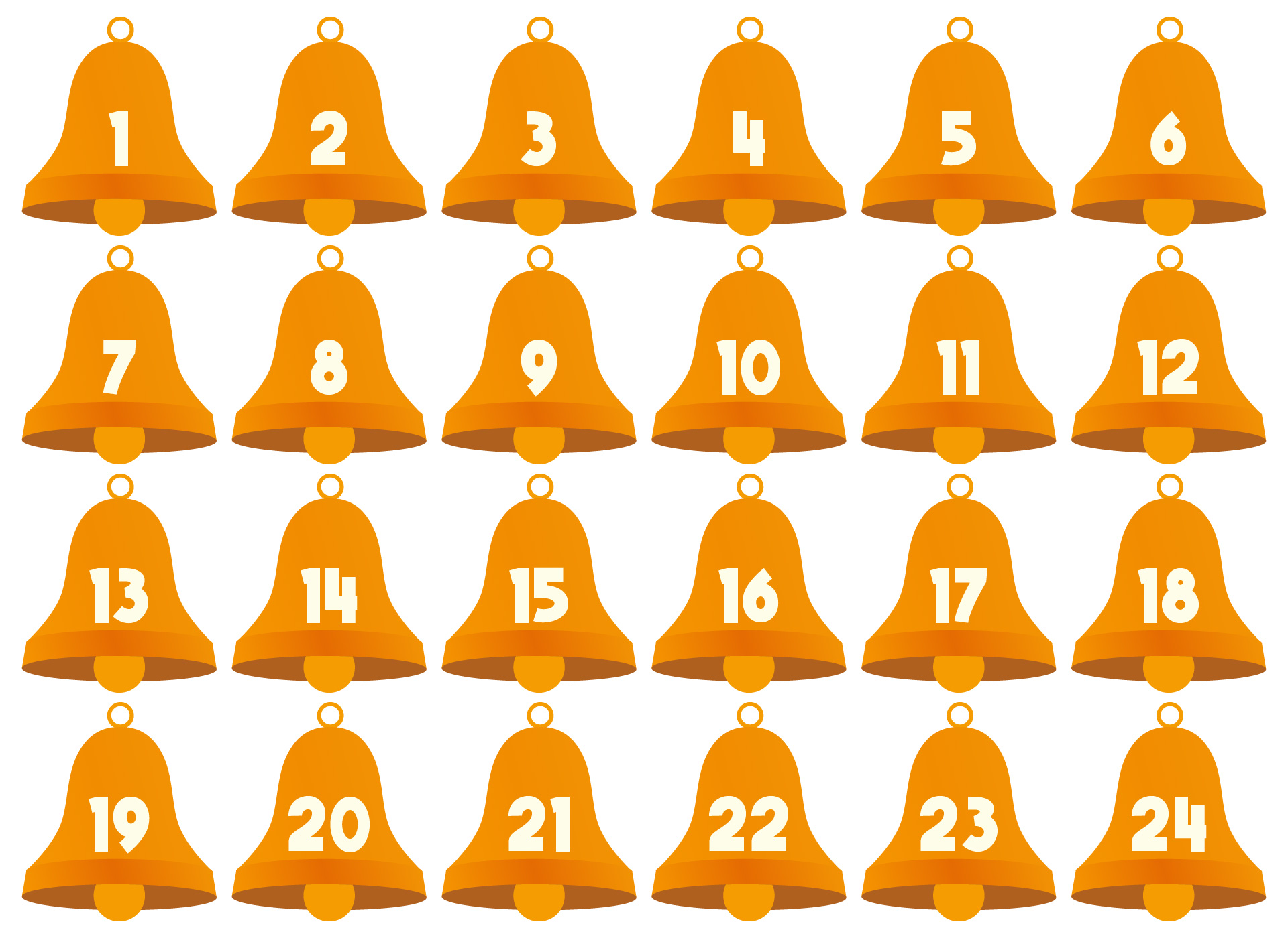 Christmas Advent Numbers