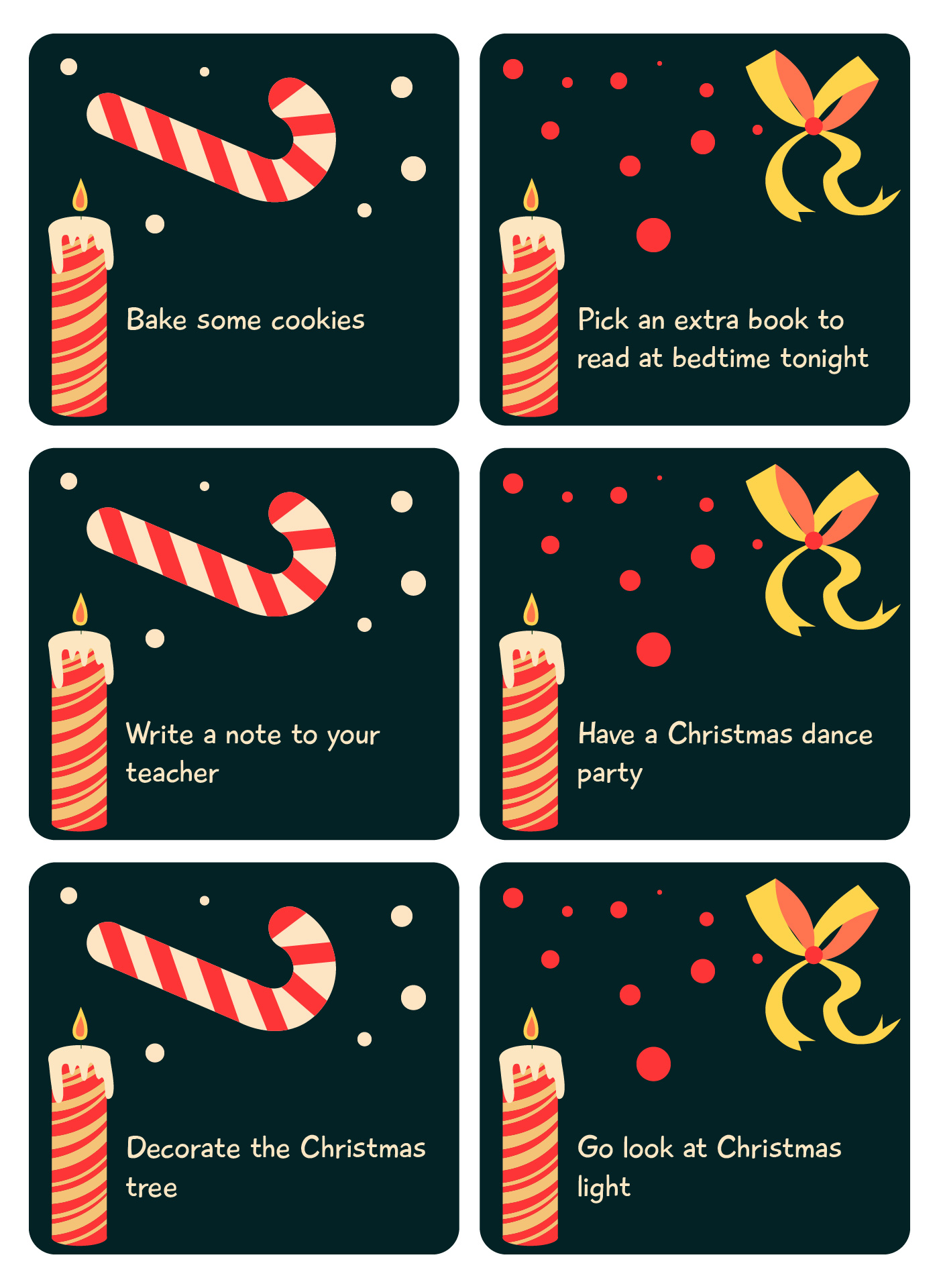 Advent Calendar Activities