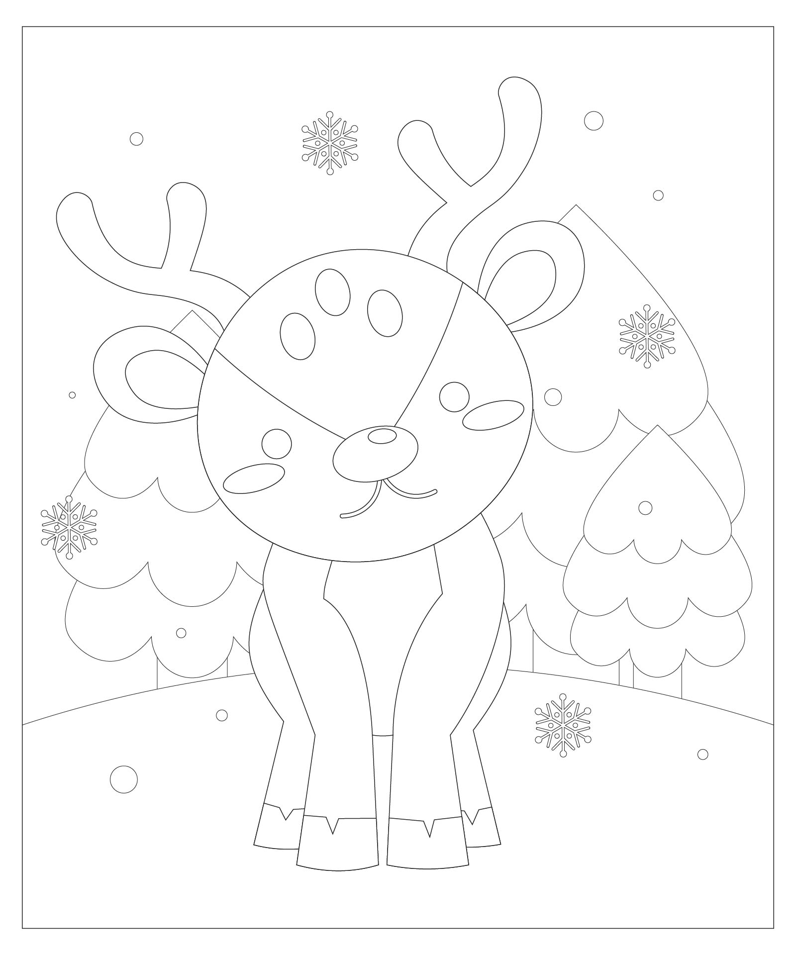 Rudolph Coloring Printable