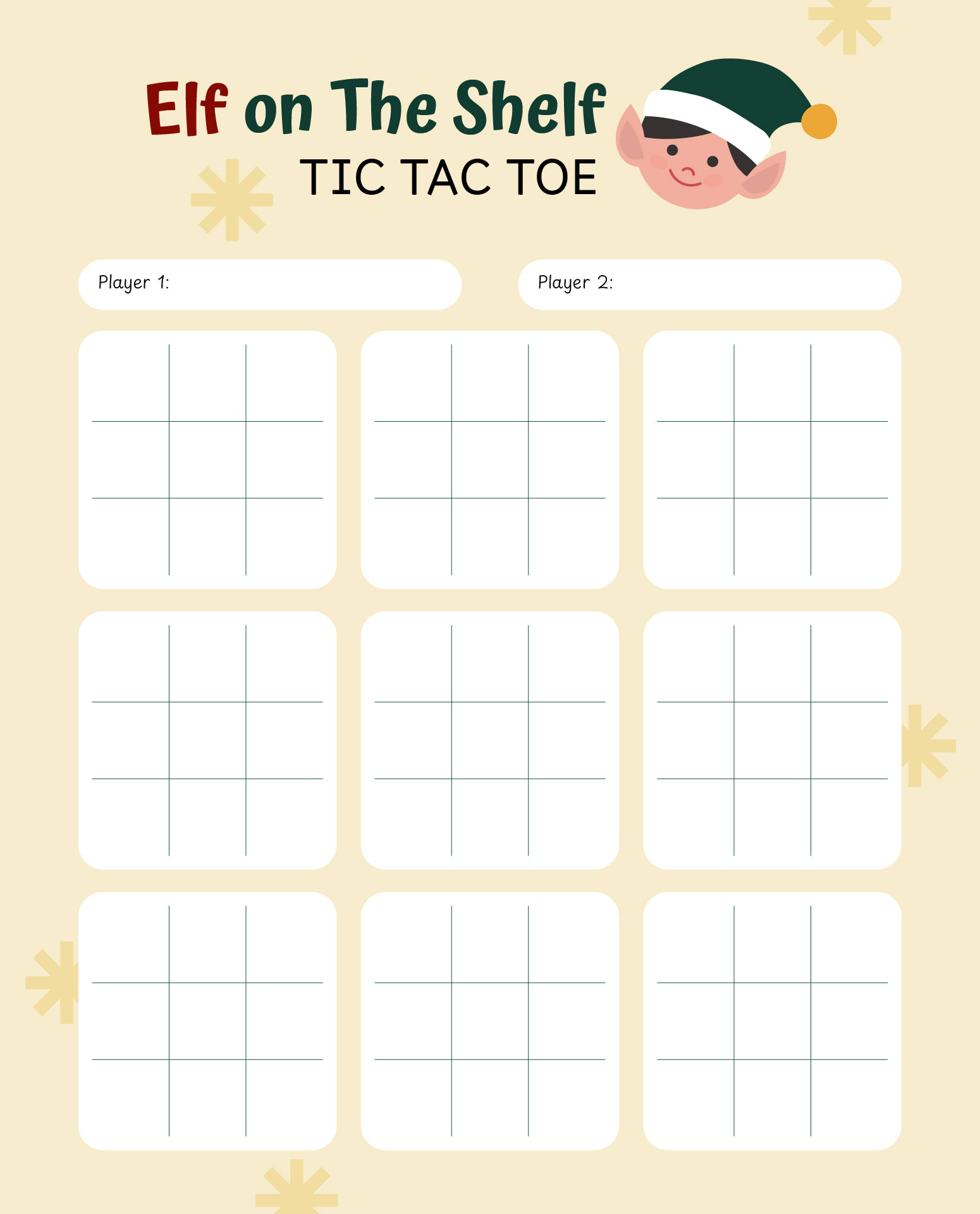 Elf On The Shelf Memory Game
