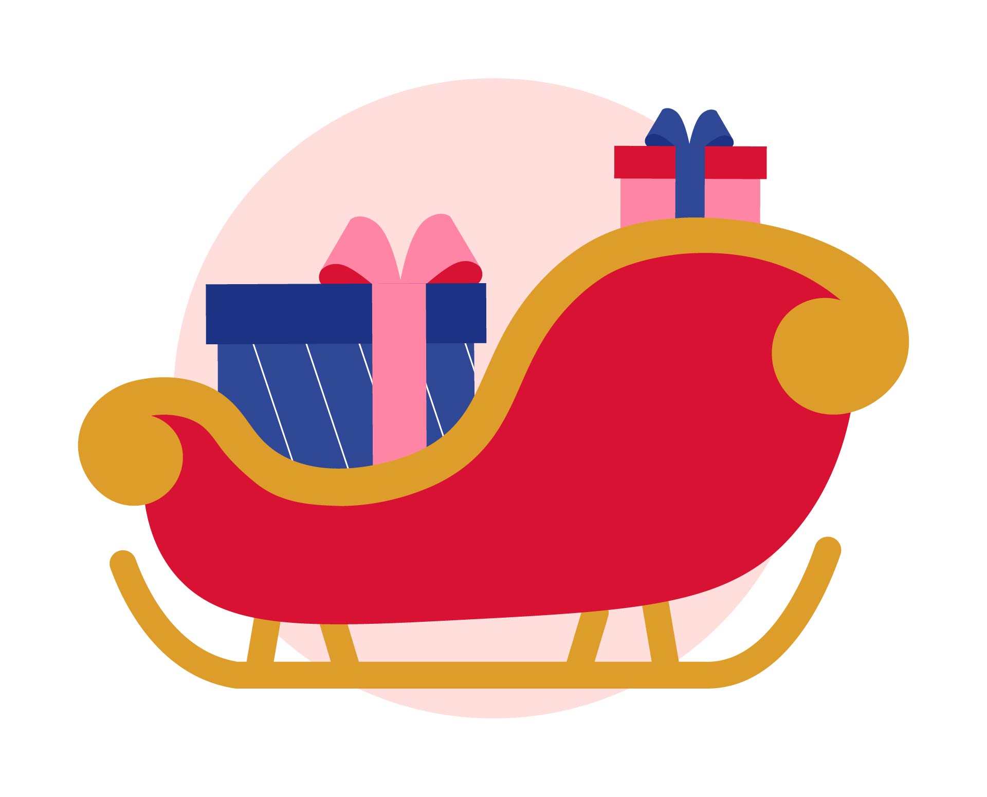 Christmas Sleigh Clip Art