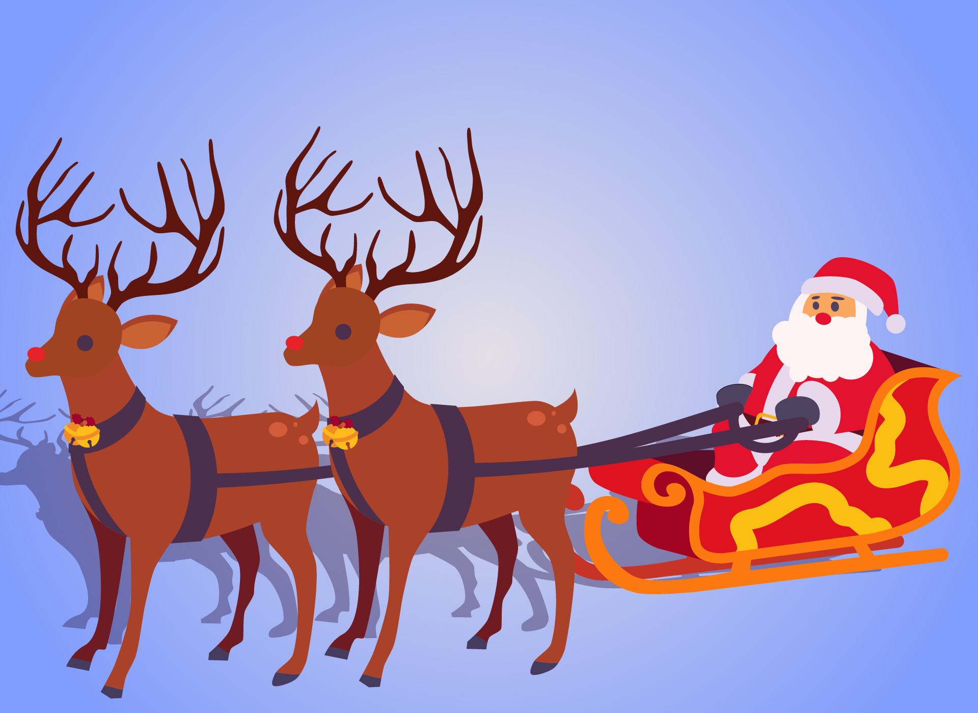 Santa Sleigh Template