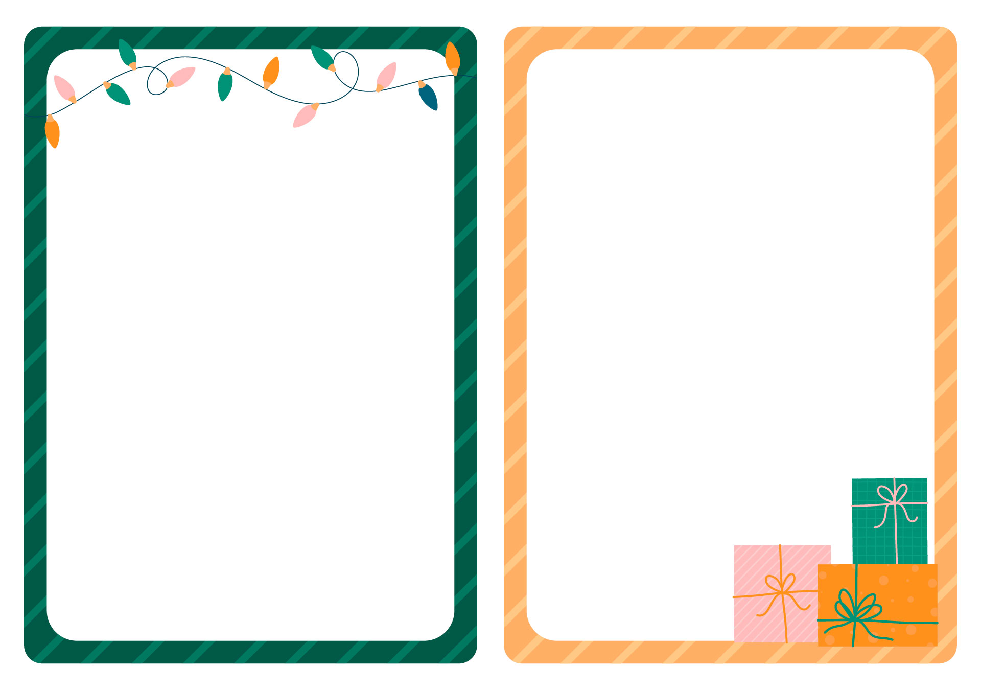Blank Christmas Note