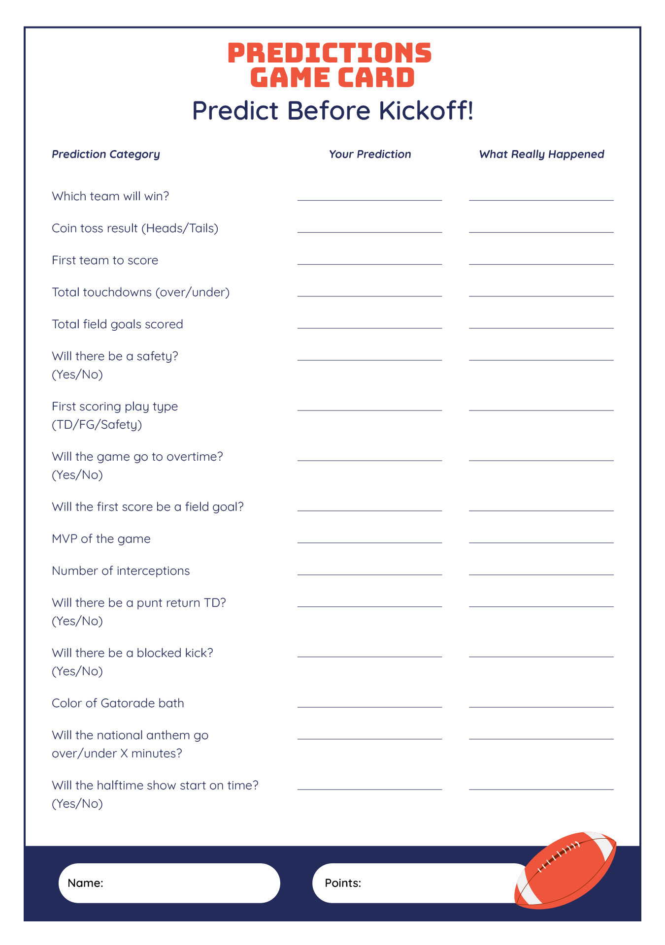 Super Bowl Trivia Games