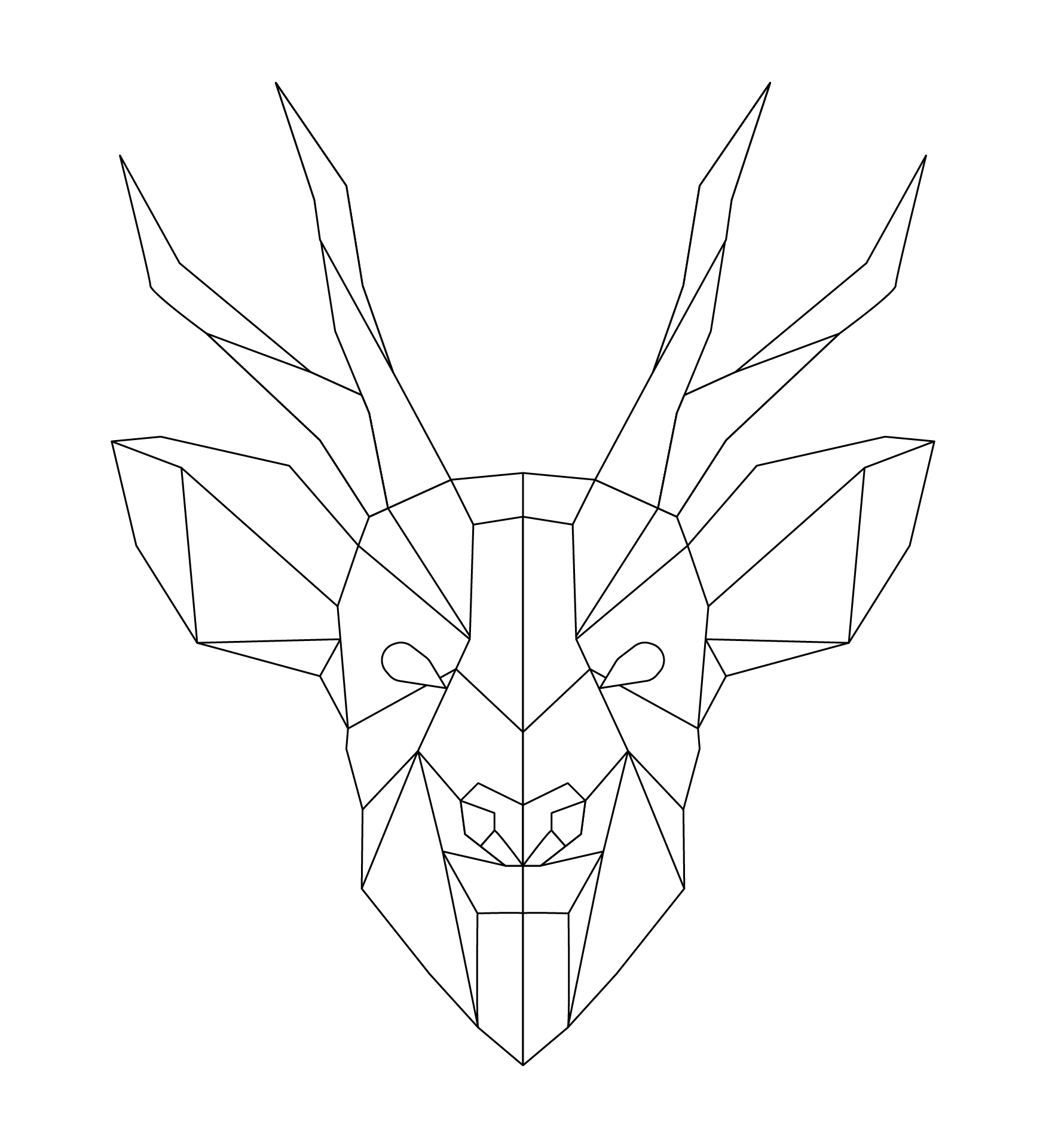 Stained Glass Patterns Deer