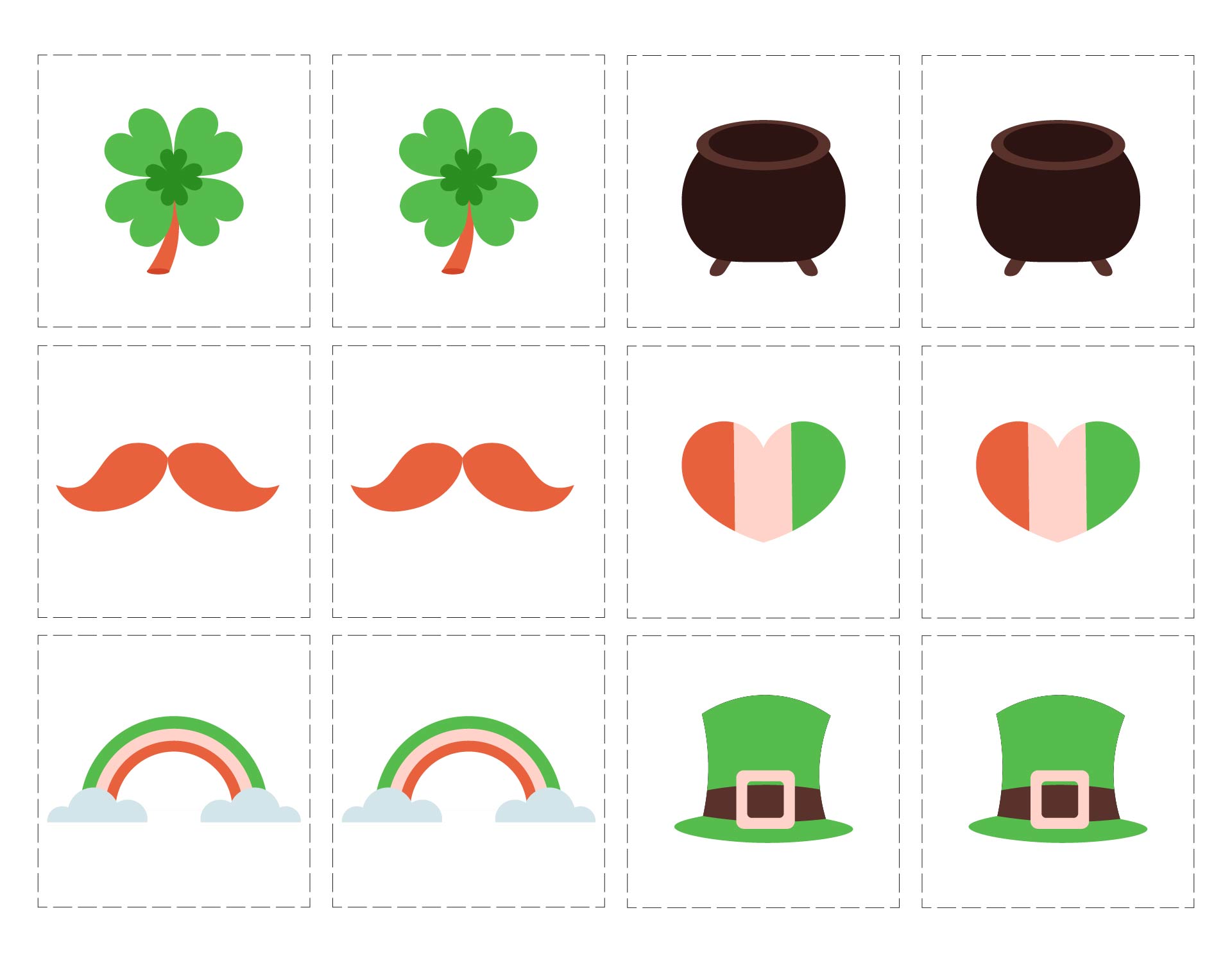 St Patricks Day Matching Game