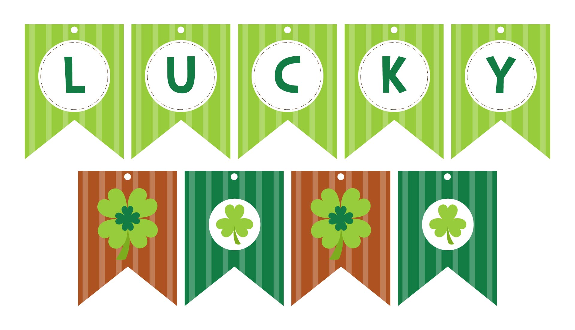 St Patrick Day Garland Banner