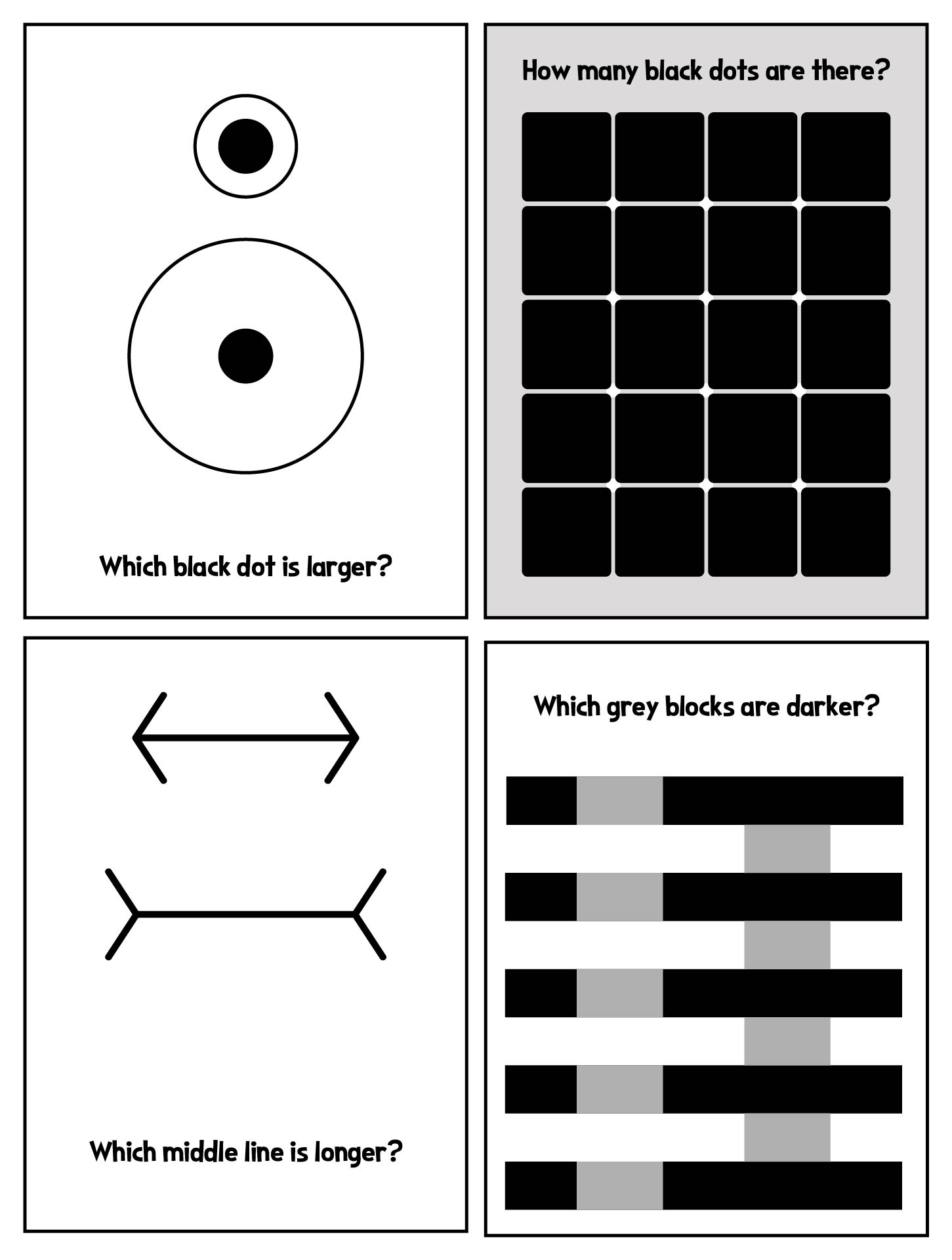 Optical Illusions Brain Teasers