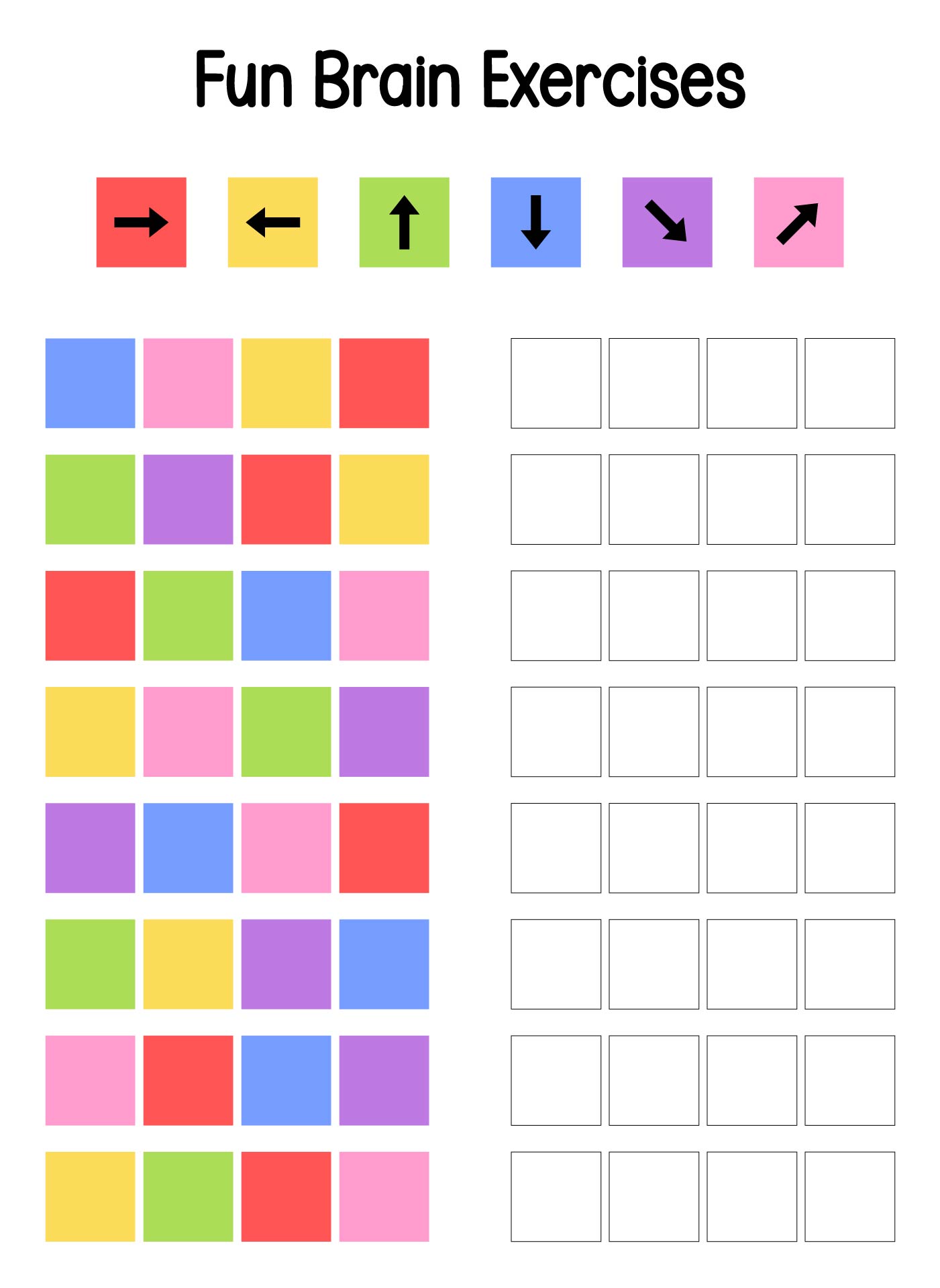 Cognitive Exercises For Adults