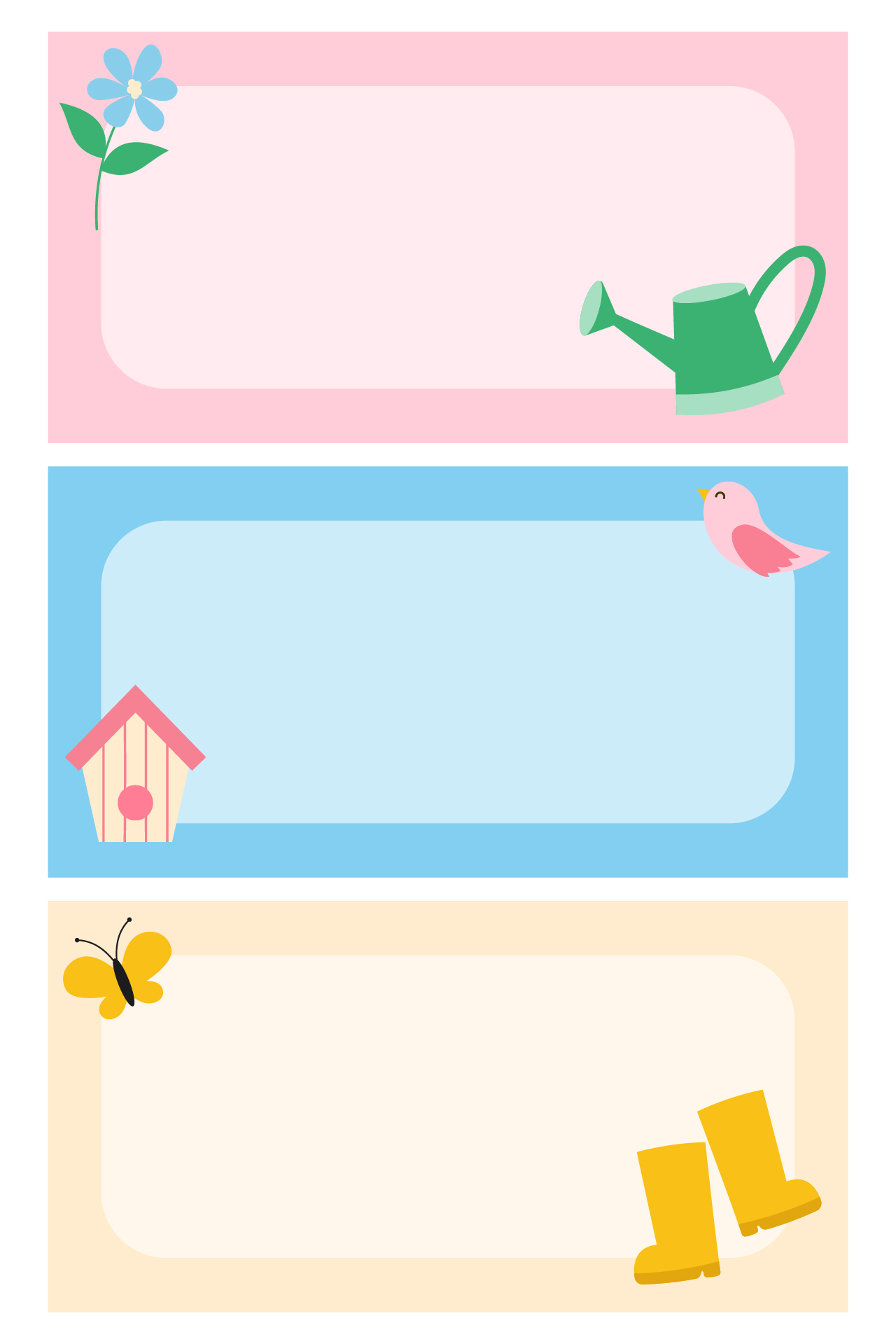 Spring Flower Labels