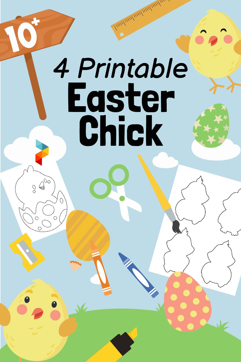 4 Easter Chick