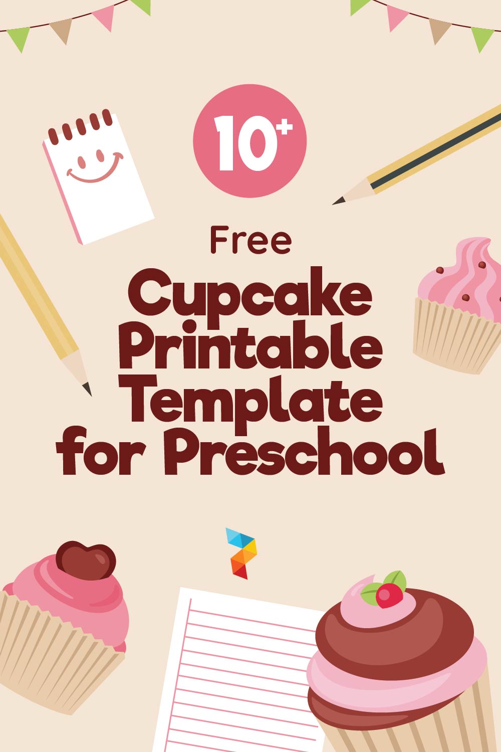 Cupcake Template For Preschool