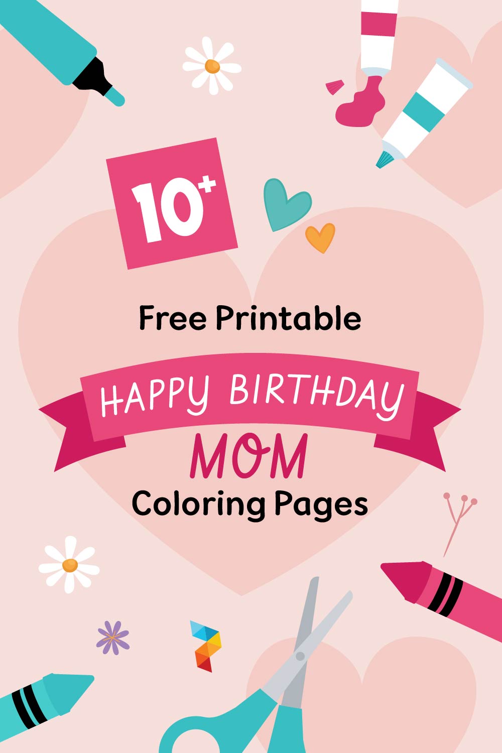 Happy Birthday Mom Coloring Pages