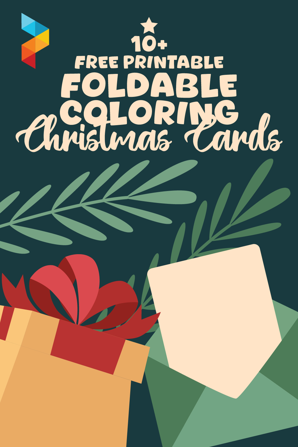 Foldable Coloring Christmas Cards