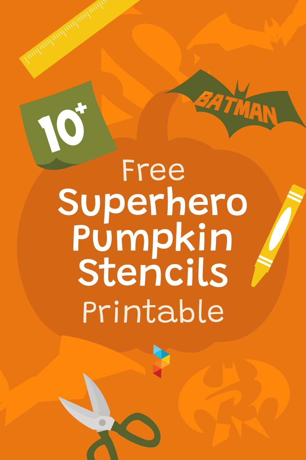 Superhero Pumpkin Stencils