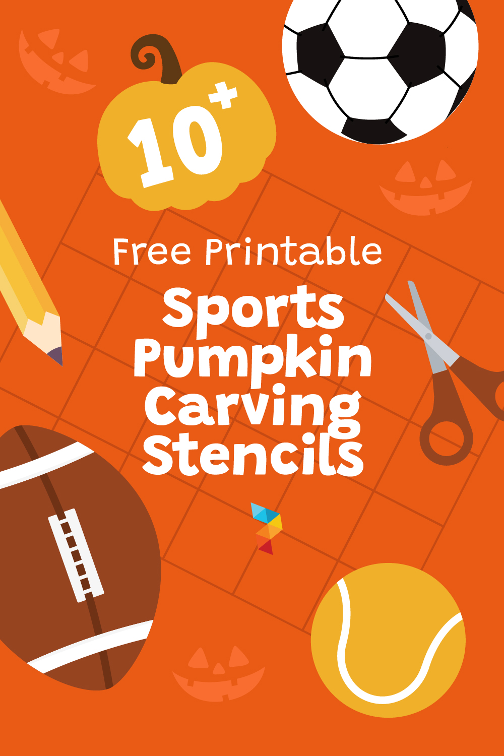 Printable Sports Pumpkin Carving Stencils