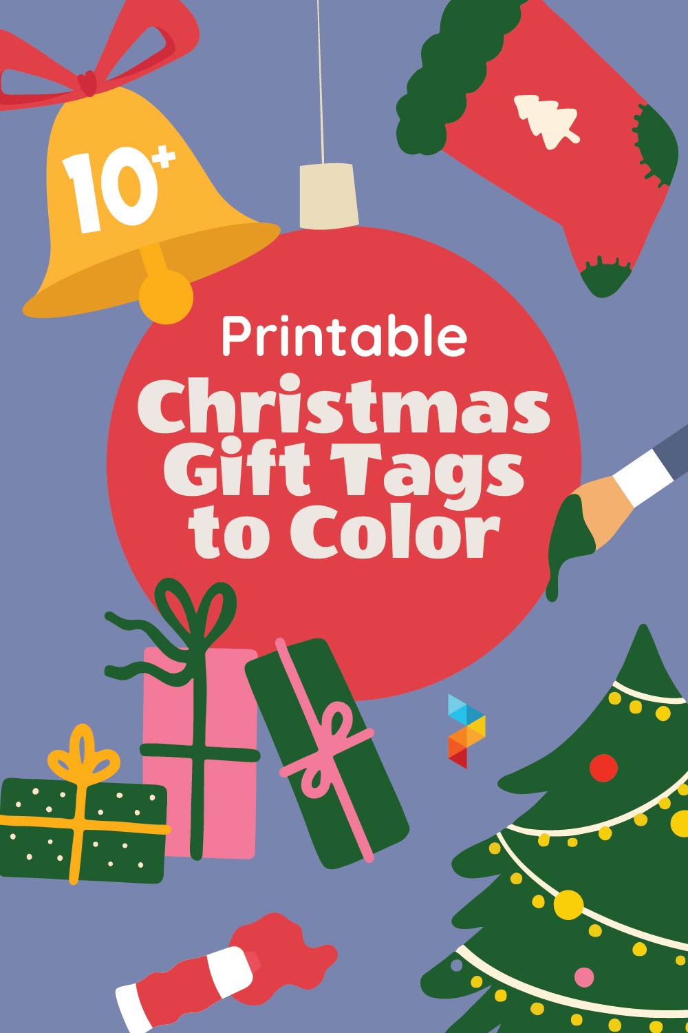 Christmas Gift Tags To Color