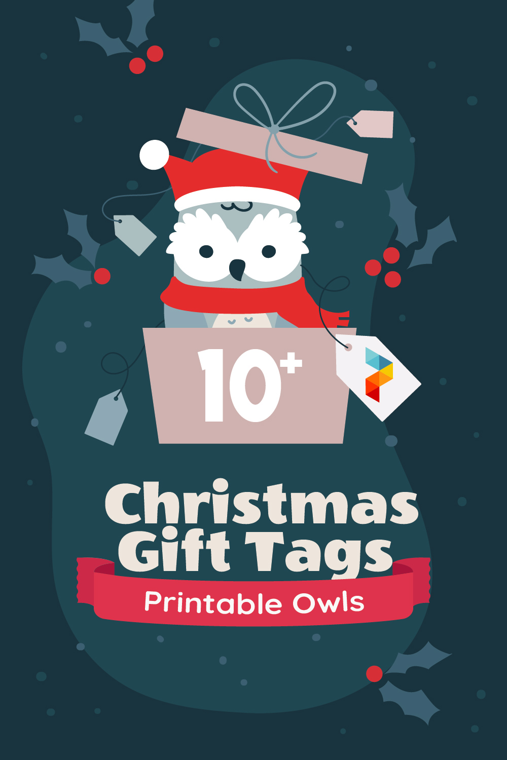 Christmas Gift Tags  Owls