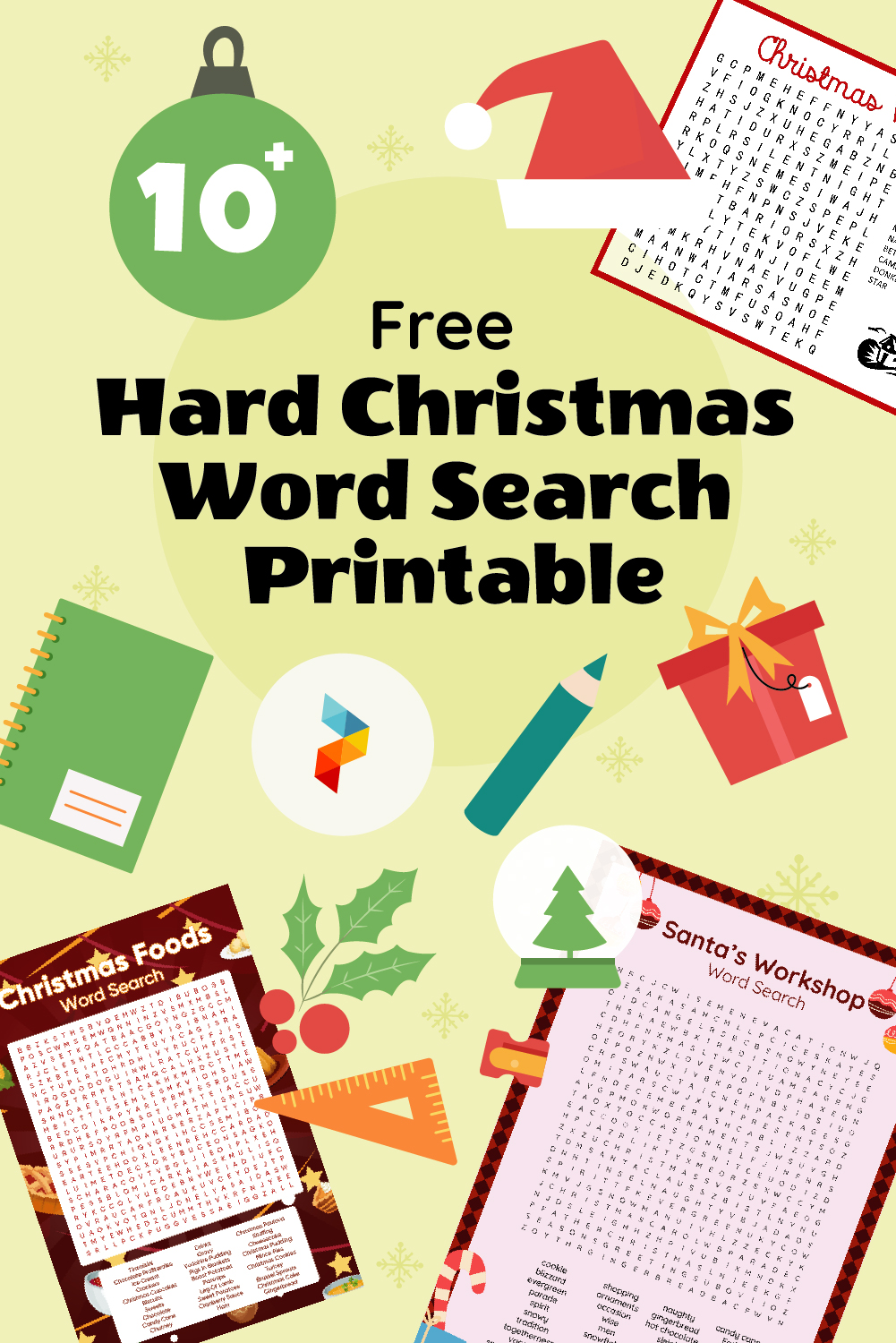 Hard Christmas Word Search