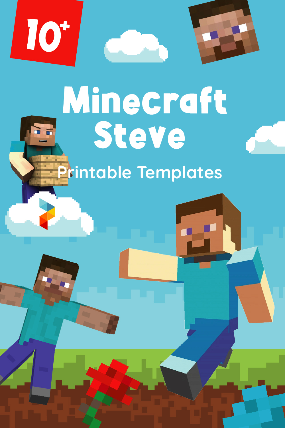 Minecraft Steve Printable Templates