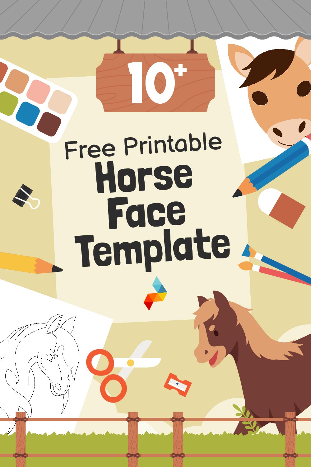 Horse Face Template