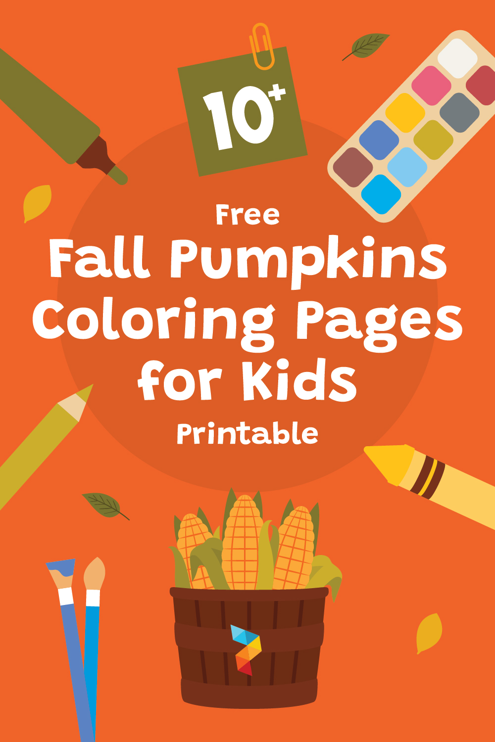 Fall Pumpkins Coloring Pages For Kids Printable